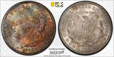 1921 $1 Morgan MS66+