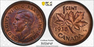 1938 1C MS64RB