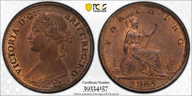 1865/2 1/4D S-3958 MS64RB