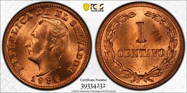 1956 1C MS64RD