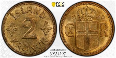 1940 2 Kr KM-4.2 MS64