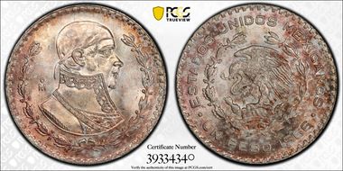 1966-Mo Peso KM-459 MS65