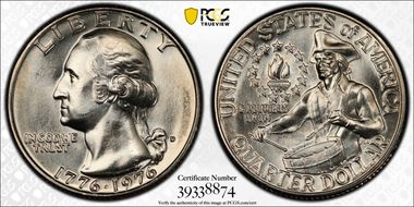 1976-D 25C Clad MS66