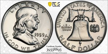 1959 50C PR63