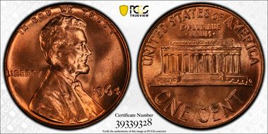 1964 1C MS66+ RD