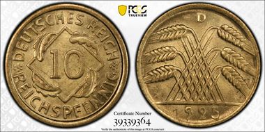 1925-D 10 Rcpfg J-317 MS65