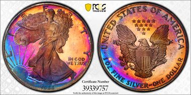 1986-S $1 Silver Eagle PR67DCAM