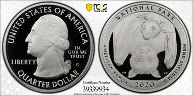 2020-S 25C American Samoa NP - Silver First Day of Issue PR70DCAM