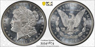 1887 $1 MS64PL
