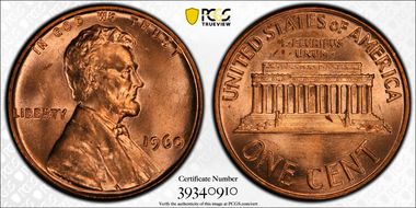 1960 1C Small Date MS65RD