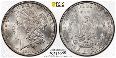 1881 $1 MS64