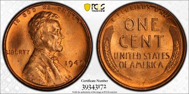 1940 1C MS66RD