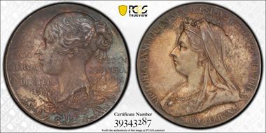 1897 Medal Eimer-1817b Matte Ag SP63