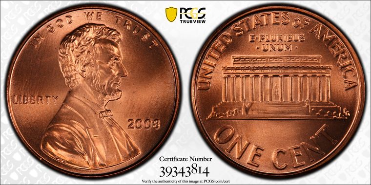 Cert 39343814 - Coin Image