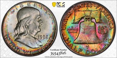 1958-D 50C MS66+ FBL