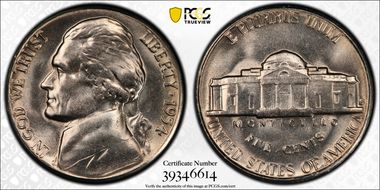 1954-S 5C DDR FS-801 MS65