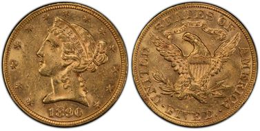 1890 $5 MS62