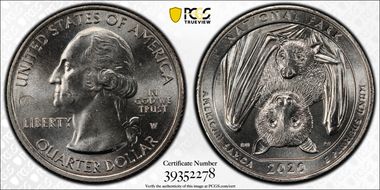 2020-W 25C American Samoa NP V75 First Week of Discovery MS66