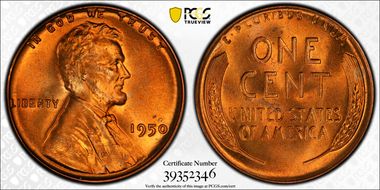 1950 1C MS67RD
