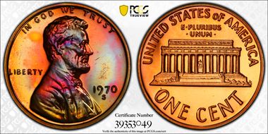 1970-S 1C Large Date PR66RB