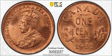1931 1C MS65RD