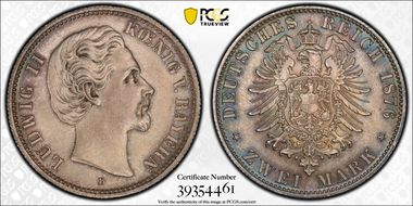 1876-D 2 Mk J-41 MS65