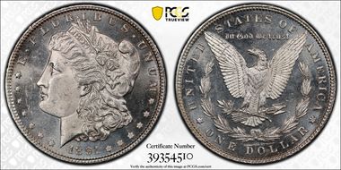 1891 $1 MS64PL