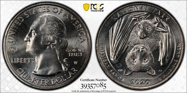 2020-W 25C American Samoa NP V75 First Week of Discovery MS66