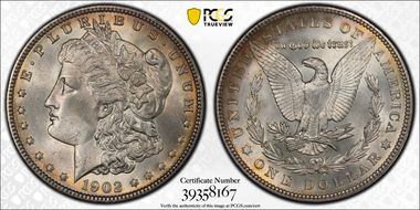 1902 $1 MS65+