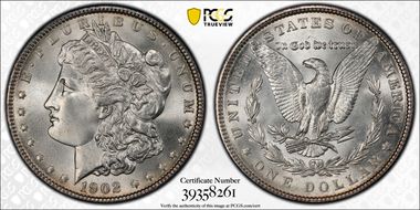 1902 $1 MS66