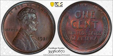 1921 1C MS65BN