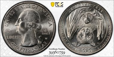 2020-W 25C American Samoa NP V75 First Week of Discovery MS66