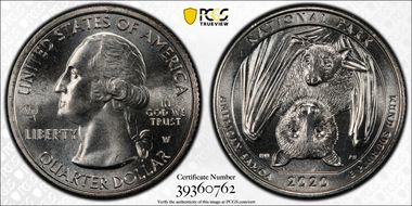 2020-W 25C American Samoa NP V75 First Week of Discovery MS66