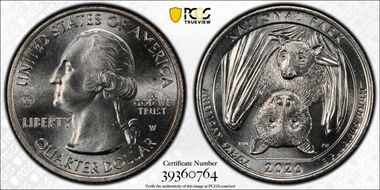 2020-W 25C American Samoa NP V75 First Week of Discovery MS64