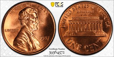 1987 1C MS67RD