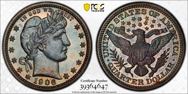 1906 25C PR67+