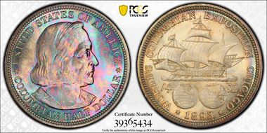 1893 50C Columbian MS67+