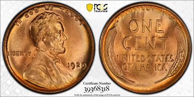 1929 1C MS67RD