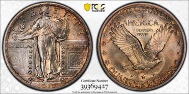 1919-S 25C MS63FH