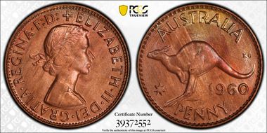 1960 Y. (p) 1D MS65RB