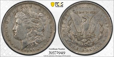 1891-O $1 XF45