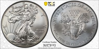 2014 $1 Silver Eagle MS68