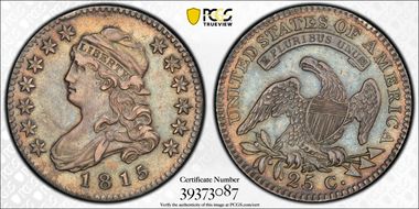 1815 25C Browning 1 AU53