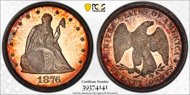 1876 20C PR64+ CAM