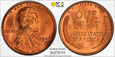 1946-S/D 1C OMM, FS-511 MS65+ RD