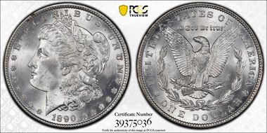 1890 $1 MS65+