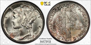 1941-D 10C MS67+ FB