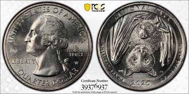 2020-W 25C American Samoa NP V75 First Week of Discovery MS66