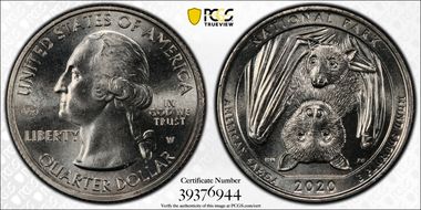 2020-W 25C American Samoa NP V75 First Week of Discovery MS66