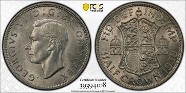 1939 1/2 Cr S-4080 MS64